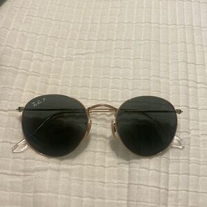Polarized Round Metal Rayban Sunglasses